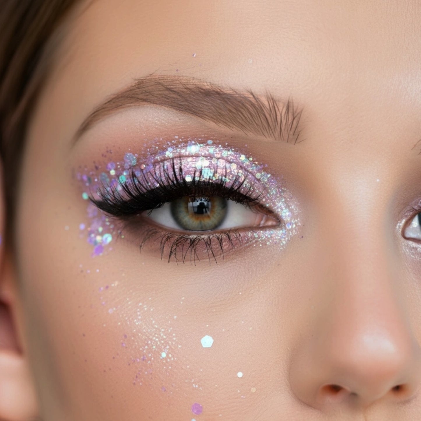 Unicorn Tears | GlitterEyes Silky Pressed Glitter Eyeshadow Pan Only