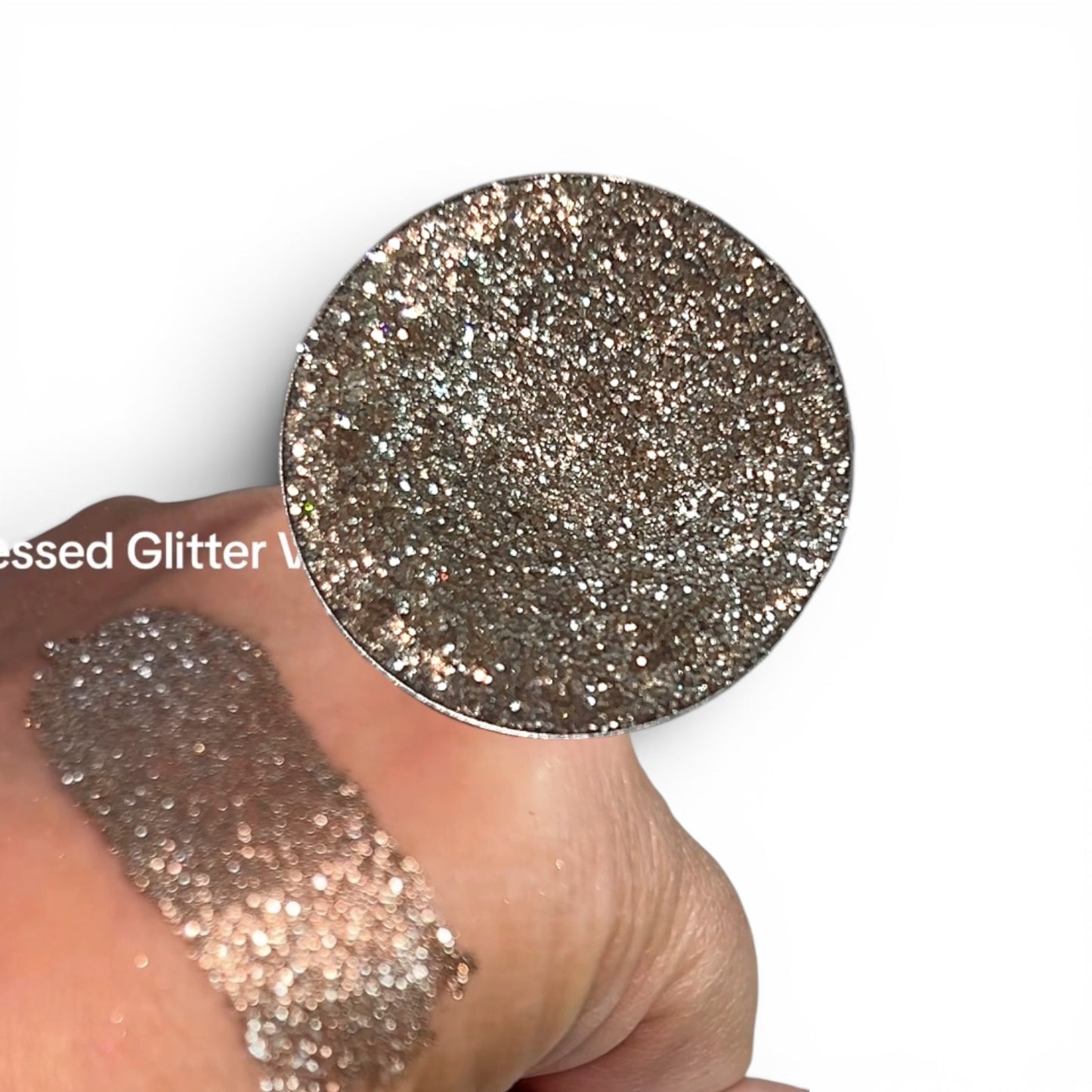 Champagne Kisses | GlitterEyes Silky Pressed Glitter Eyeshadow Pan Only