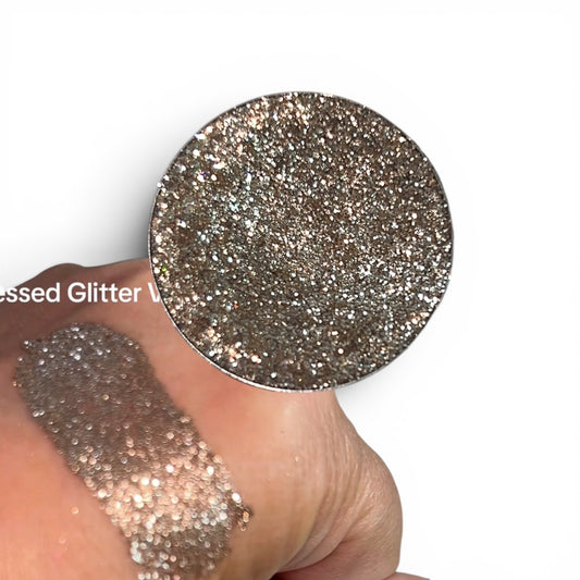 Champagne Kisses | GlitterEyes Silky Pressed Glitter Eyeshadow Pan Only