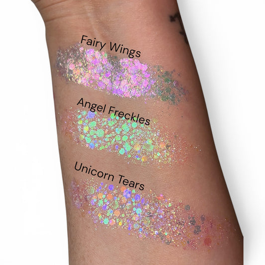 AngelFreckles | GlitterEyes Silky Pressed Glitter Eyeshadow Pan Only